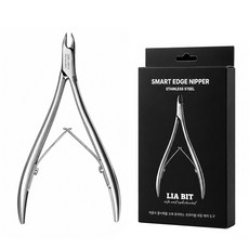BESSIE 리아비트 스마트 엣지 네일니퍼 3mm, 1개, 실버