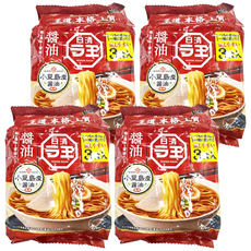 NISSIN 日清 麵王 醬油風味, 3人份, 4袋