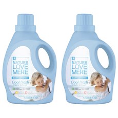 네이쳐러브메레 쿨프레쉬 유아 섬유유연제 코튼향 본품, 1.8L, 2개