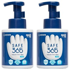 HAPPYHOME SAFE365泡沫洗手乳 無香, 350ml, 2瓶