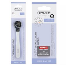 티타니아 콘커터 발 각질 제거 + 교체형 날 10p 세트, 1세트, 1개입