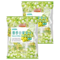 晶晶 麝香白葡萄果凍, 400g, 2袋