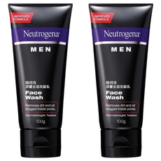Neutrogena 男性深層去油洗面乳, 100g, 2條