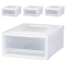 IRIS OHYAMA 愛麗思歐雅瑪 BC System收納箱 BC-450, 純白色，26.4 x 37 x 16 cm, 4個