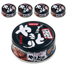 HOTEi 燒烤雞肉罐 黑胡椒蒜味 75g, 5罐