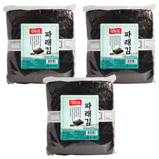 광천김 파래 생김 100매, 150g, 3개