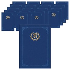 Daniel Stationery 魔術布紋紙質獎狀夾 插入式 A4 獎 220g, 20個, 藍色