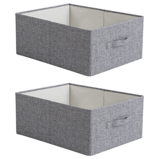 市場敏感性無紡布更衣室壁櫥整理架, 灰色, 2個