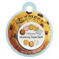 德德小品集 馬卡龍系列紙膠帶, 餅乾, 1個