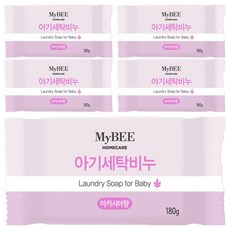 Mybi Baby 洗衣皂金合歡香味 180g, 5包