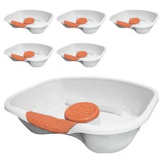 Dear Mom老人生病孕婦用洗頭盆 藍色, 白色 + 橘色, 6個