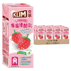 KLIM 克寧 草莓優酪乳, 198ml, 36入