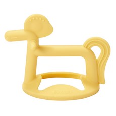 MOYUUM 小馬造型手腕固齒器,黃色,寶寶固齒玩具,柔軟材質,舒緩長牙不適, 1個