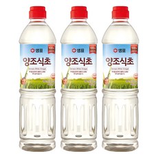 샘표 합성향 없는 양조식초, 900ml, 3개