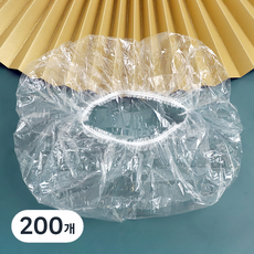 一次性乙烯基發帽, 透明, 200件
