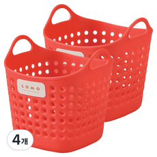 이노마타 사각 소프트 미니 바스켓 4466, 레드, 4개