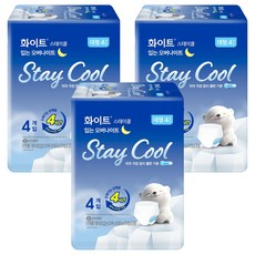 스테이 쿨 입는 오버나이트, 4入, 大型, 3個