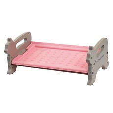 DoggyMan 多格漫 可洗可拆可調式餐飲桌 貓用, 粉色, 1個