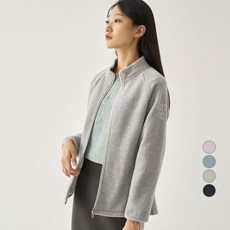 zishen 女款 Essential 混色高領刷毛外套 LSSFNA72