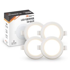 DrLux LED防潮型崁燈 5W, 燈泡色, 4個