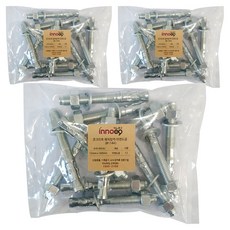 INO工具 混凝土膨脹螺絲 鍍鋅 12mm x 100mm 12入, 3個