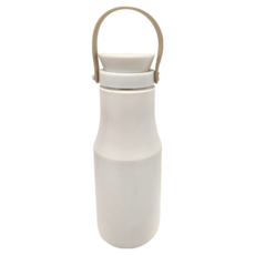 都會不鏽鋼保溫瓶 白色 470ml 時尚簡約設計 安全無毒材質, 1個