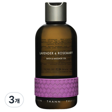 THANN 라벤더 앤 로즈마리 배스 & 마사지 오일, 295ml, 3개