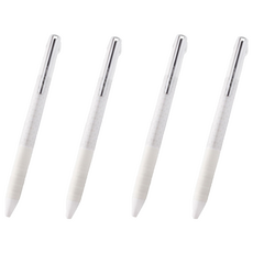 Uni 三菱 JETSTREAM 輕巧纖細3色原子筆 0.5mm, 白色, 4個