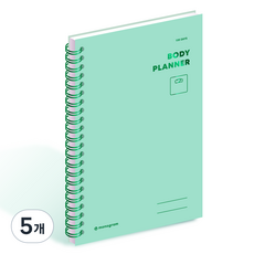 Monogram 100DAYS 身體計畫本 MG-0039, MELODIE GREEN, 5個