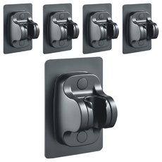 小麥購物 蓮蓬頭底座 ABS材質 黑色, 12 x 8cm, 5個