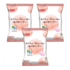 BIG TOP 水蜜桃薄荷味鹽糖 美味可口, 100g, 3袋