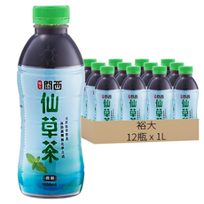 裕大 仙草茶 微糖, 1L, 12瓶