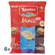 로아커 웨하스 미니스 믹스, 150g, 6개