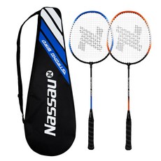 Nassau Smash Pro 羽球拍 2入 + 球拍套組, 1組, 單品