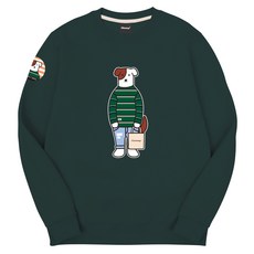 Okstar 狗狗印花棉質休閒長袖上衣