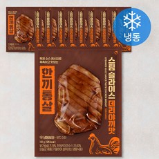 한끼통살 스팀 슬라이스 데리야끼맛 닭가슴살 (냉동), 100g, 1개입, 10개
