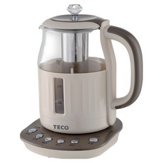TECO 東元 1.5L 智能恆溫玻璃電熱養生壺 304不鏽鋼濾網, XYFYK1501G