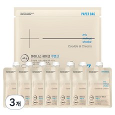 페이퍼백 쿠앤크 마이너스 쉐이크 7p, 280g, 3개