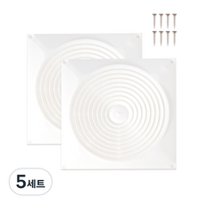 철물대장 PVC 백색 환기창 2p 세트, 5세트