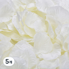 Yeoni Factory 派對用玫瑰花瓣 500p, 5個, 奶油色