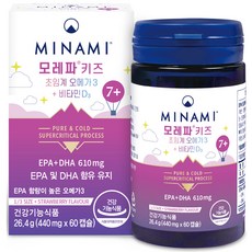 MINAMI 孩童用Omega-3&維他命D3膠囊, 60顆, 1罐