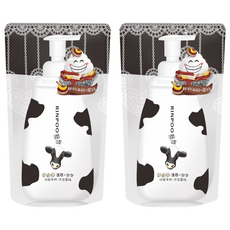 RINPOO 潤波 沐浴幕絲補充包 低脂牛奶, 700ml, 2包