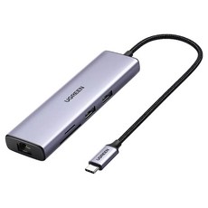 UGREEN 綠聯 七合一多功能USB-C集線器, 單色, 1個