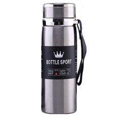 316不銹鋼保溫瓶 保溫時長8-12小時, 銀色, 1L, 1個