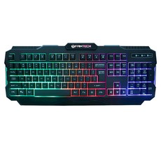FANTECH 混光多彩燈效薄膜電競鍵盤 19鍵無衝突設計 Window鍵鎖定 底部防滑設計, K511