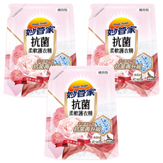 Magic Amah 妙管家 抗菌柔軟護衣精 精典玫瑰香 補充包, 1.8L, 3包