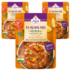 티아시아키친 치킨 마크니 커리, 170g, 3개