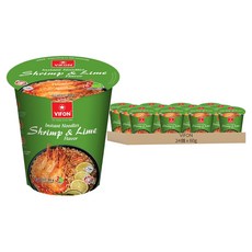 VIFON 酸辣檸檬蝦味杯麵 60g, 24個