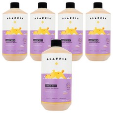 알라피아 에브리데이 시어 베이비즈 앤 업 버블배스 레몬 라벤더, 950ml, 5개