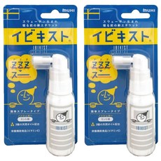 muhi 池田模範堂 止鼾噴劑 25g 2入 天然成分 噴霧設計, 2瓶